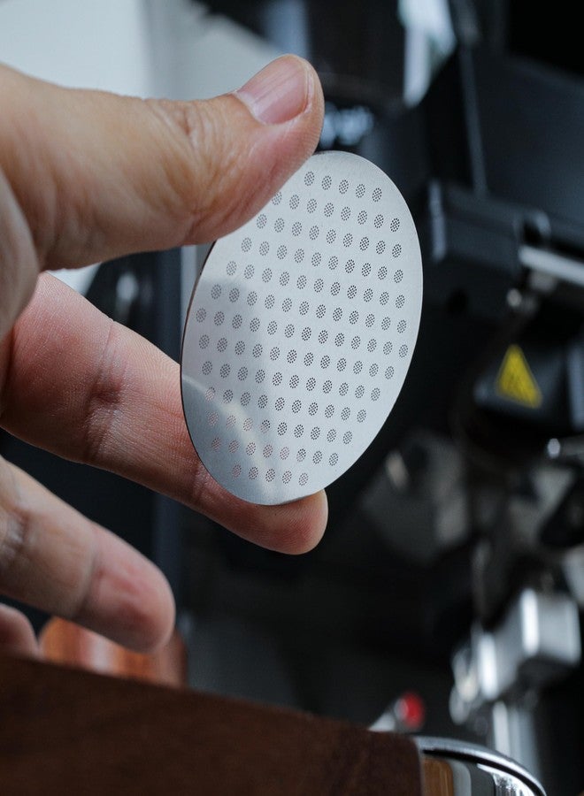 KNODOS Espresso Puck Screen 54mm - Stainless Steel Ultra Thin Disk Plate Mesh Espresso Filter Perfect Fit With Breville Barista Express, Pro, Touch, Bambino, Infuser, Easy Clean Design (Silver, 54mm) - Image 5